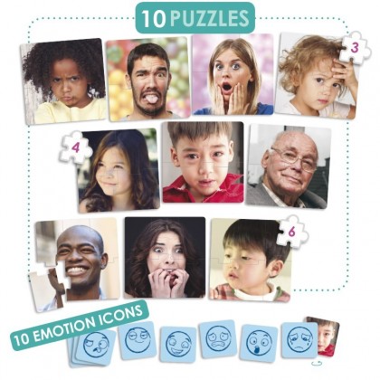 Emocje - puzzle dla dzieci