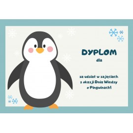 Dyplom - dzień wiedzy o pingwinach 01