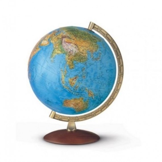 Globus podświetlany plastyczny, fizyczny/polityczny - 30 cm