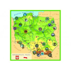 Parki Narodowe - magnetyczna mapa Polski